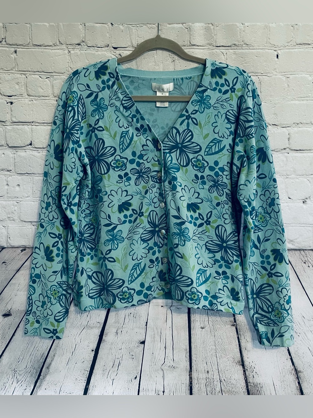 Fresh Produce Size Medium Floral 90’s Style Hippie Cardigan